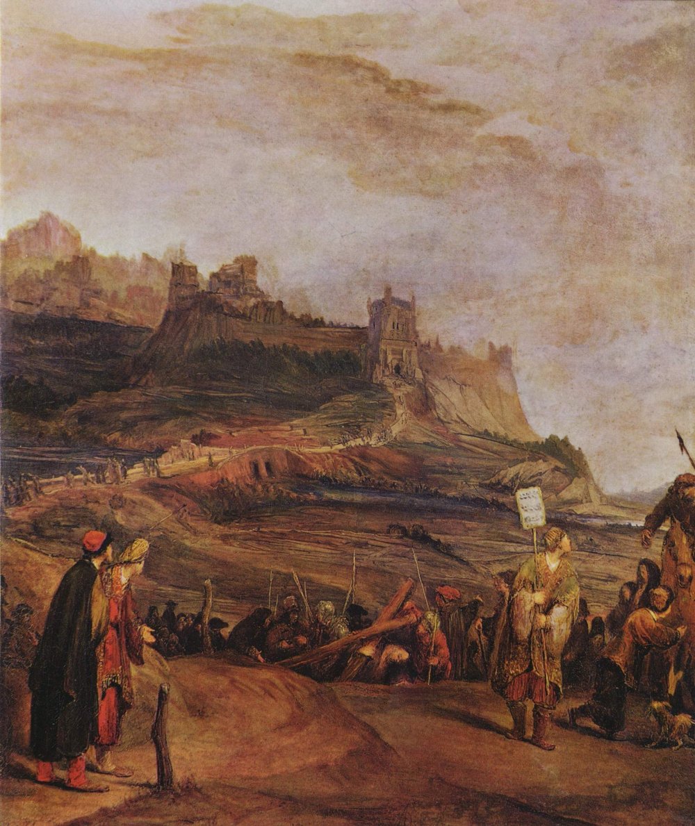 1000x1189 Arent De Gelder Journey To Golgotha - Golgotha Painting