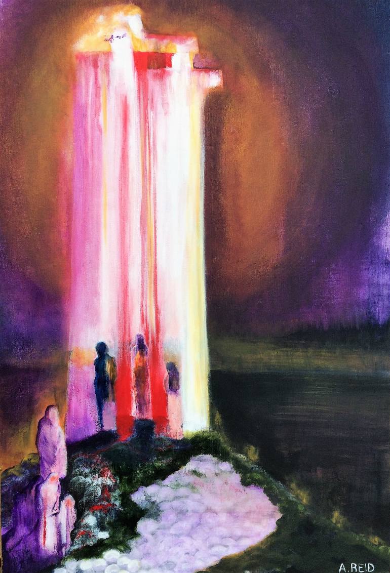 770x1132 Saatchi Art Golgotha Painting By Anne Reid - Golgotha Painting