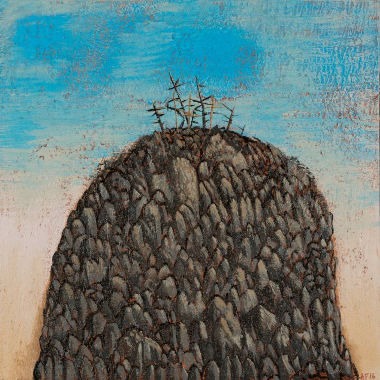 770x770 Saatchi Art Golgotha Painting By Andrew Fearnside - Golgotha Painting