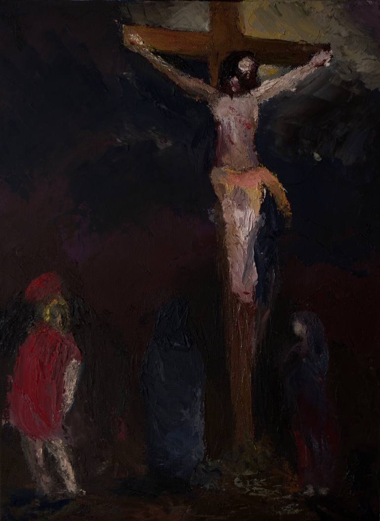 770x1055 Saatchi Art Golgotha Painting By Mark Alexander - Golgotha Painting