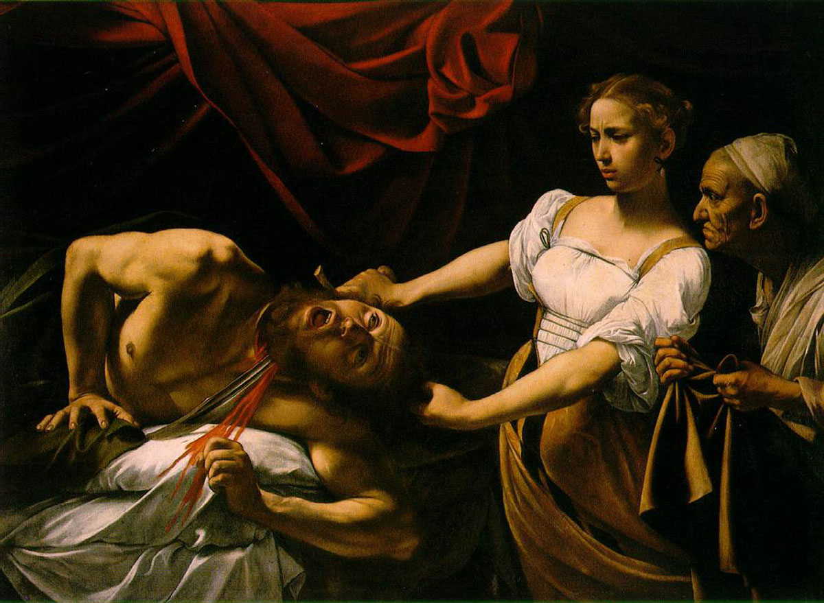 1200x879 Caravaggio And Evil - Goliath Painting