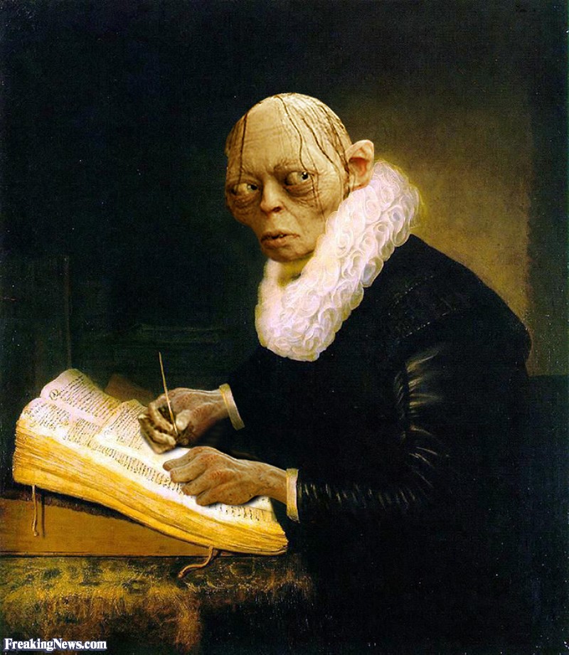 800x921 Gollum Painting Pictures - Gollum Painting