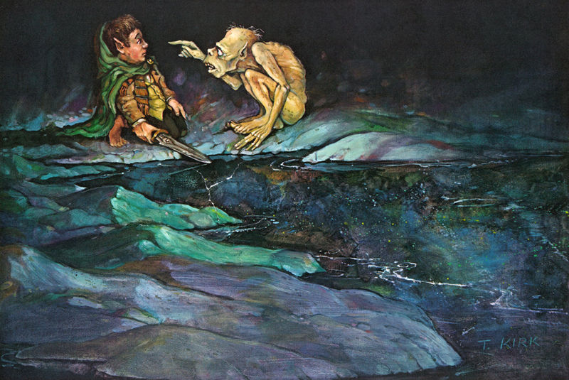 800x535 Powerofbabel A Column On Gollum Portraits Of A Fallen Hobbit - Gollum Painting