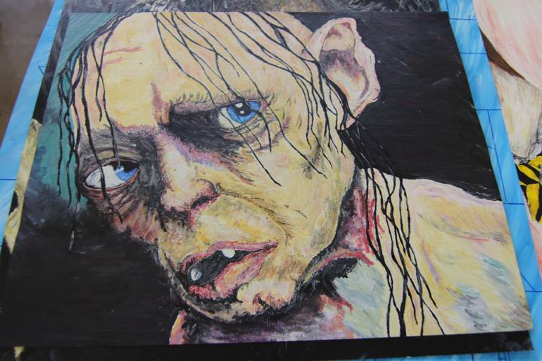 770x513 Saatchi Art Gollum Painting By Peter Gray - Gollum Painting