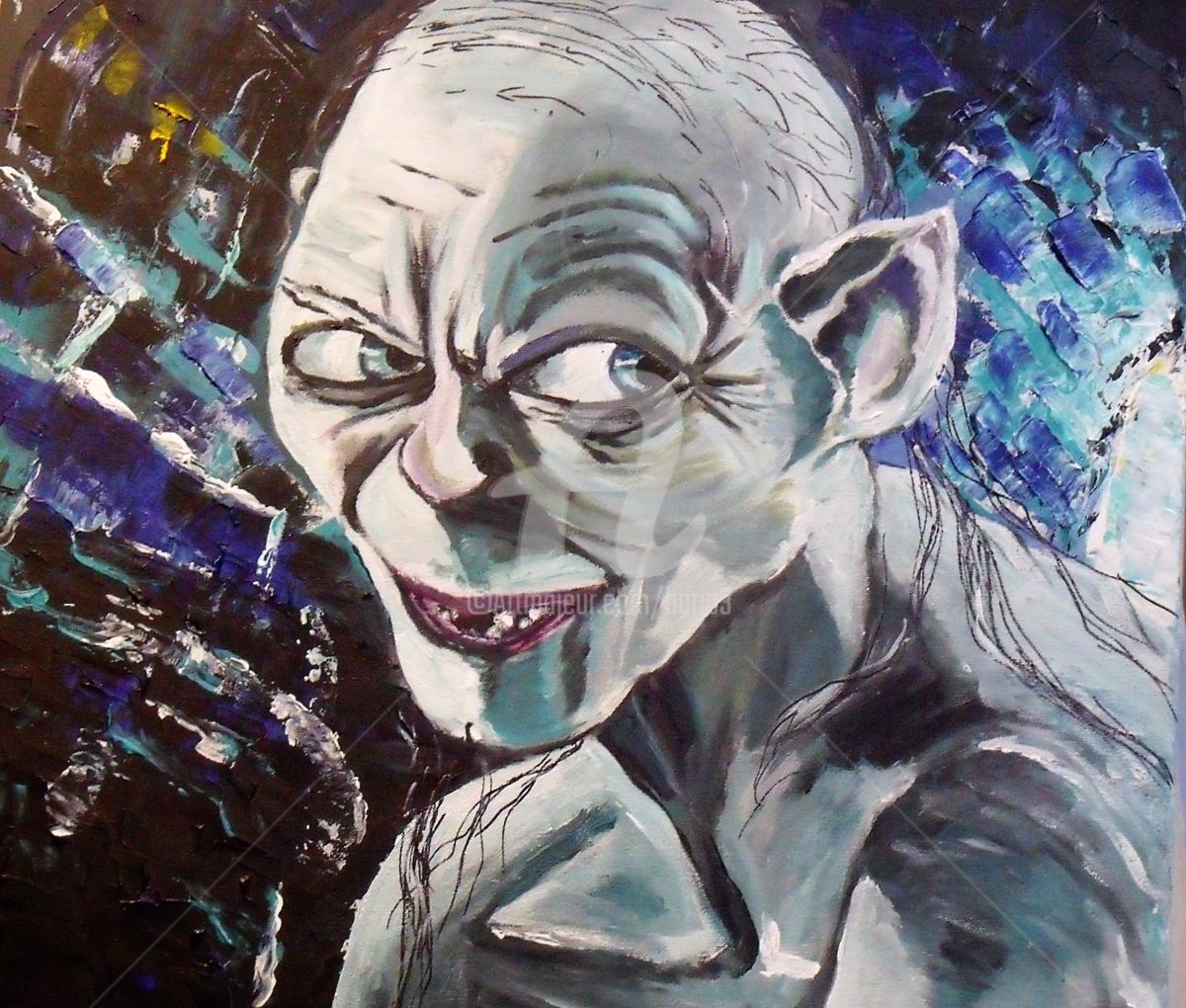 1200x1020 Gollum (Barjo3) - Gollum Painting