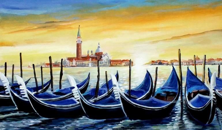 770x453 Saatchi Art Gondola - Gondola Painting