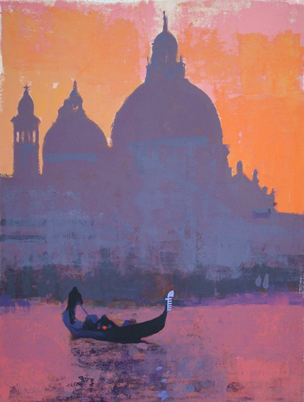 431x570 Venice Gondola By Colin Ruffell - Gondola Painting