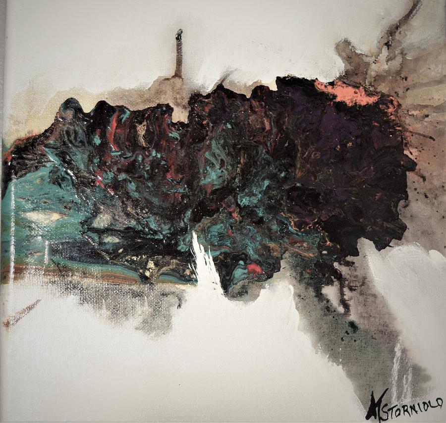 900x854 Gone Fishing Painting By Maria Isabel Storniolo - Gone Fishing Painting