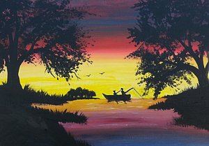 300x209 Gone Fishing Paintings Fine Art America - Gone Fishing Painting