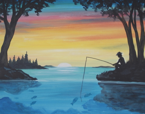 500x396 Legion - Gone Fishing Painting