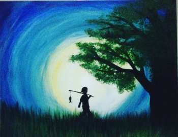 350x270 Tanmay Chopde - Gone Fishing Painting
