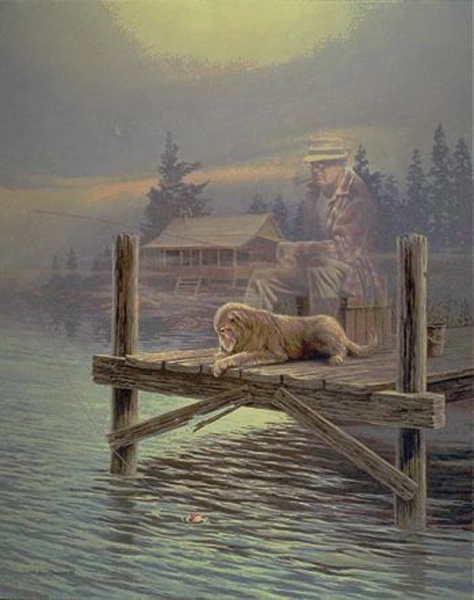 474x600 Art Country Canada - Gone Fishing Painting