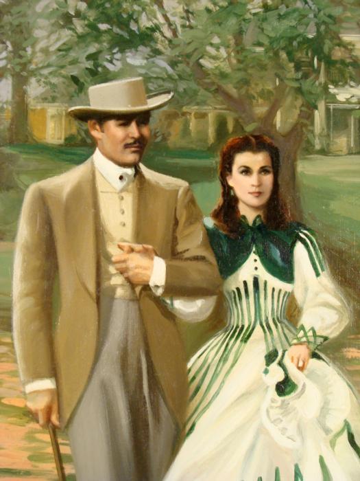 525x700 William Chambers Original Gone With The Wind Painting - Gone With The Wind Painting