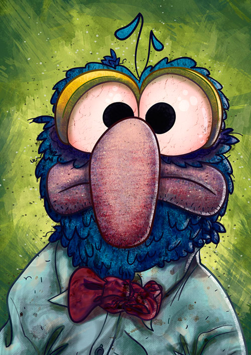 500x705 Gonzo By Nickbachman - Gonzo Painting
