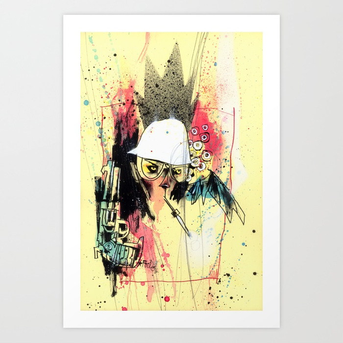 700x700 Pure Gonzo Art Print By Jimmahfood Society6 - Gonzo Painting