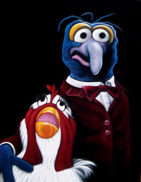 557x720 Bruce White On Twitter In Honor Of @themuppetsabc Return To Tv - Gonzo Painting