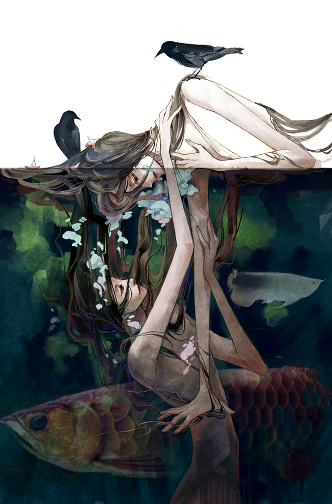 650x987 Good Vs. Evil By Gtako - Good And Evil Painting