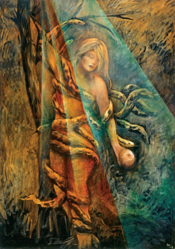 563x800 Filetree Of Knowledge Of Good And Evil.jpg - Good And Evil Painting