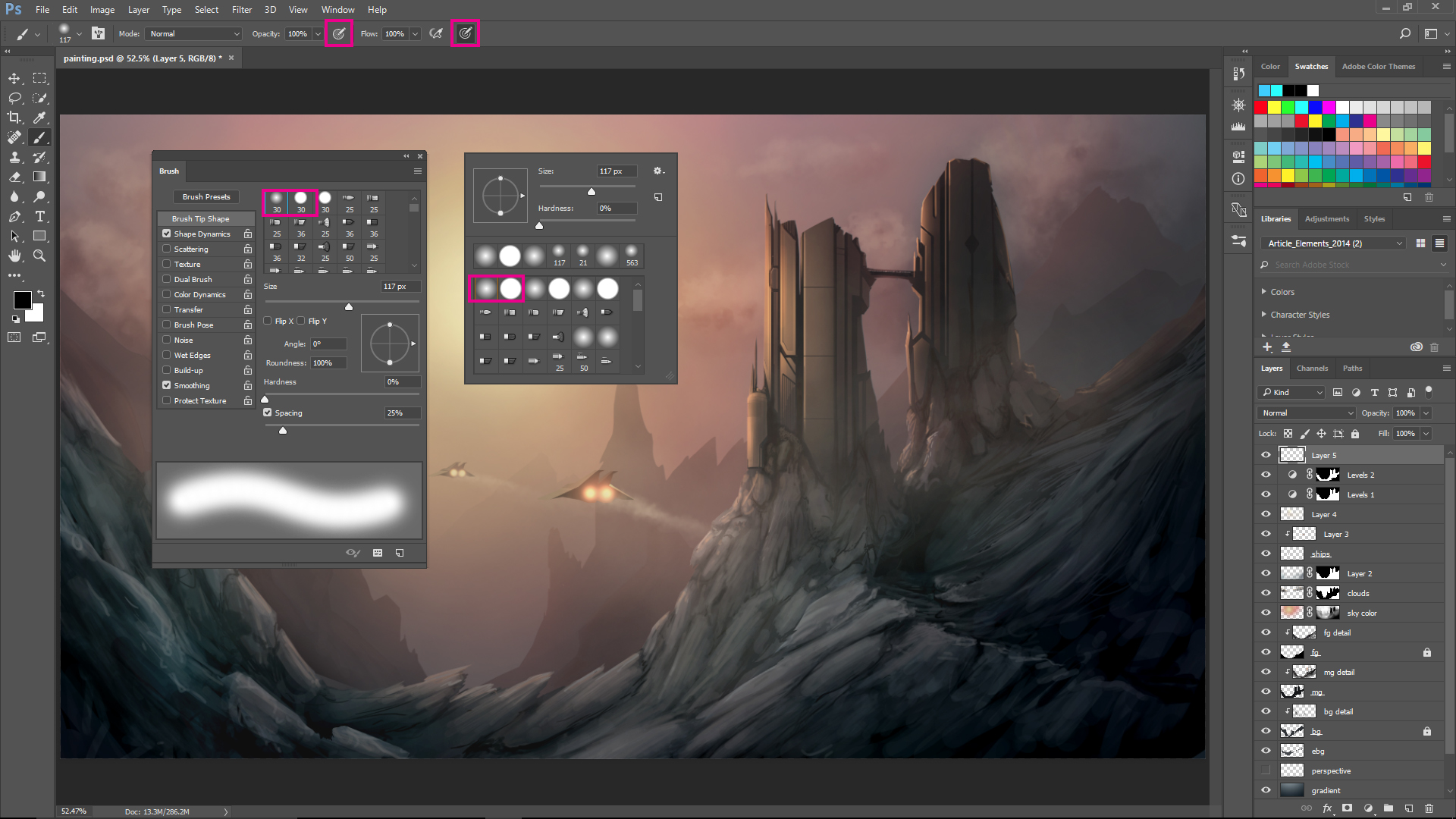 1920x1080 Digital Painting With Photoshop Cc For Beginners Creative Bloq - Good Canvas Size For Digital Painting