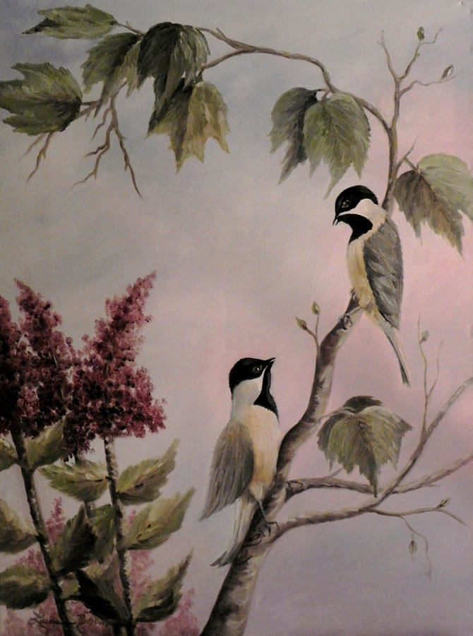 670x900 Good Morning Chatter Painting By Laura Brown - Good Morning Painting