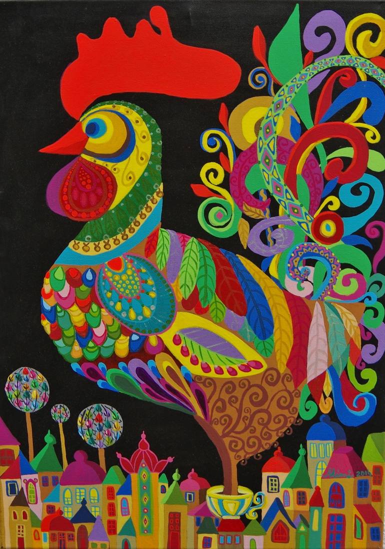 770x1098 Saatchi Art Good Morning Painting By Mimi Revencu - Good Morning Painting