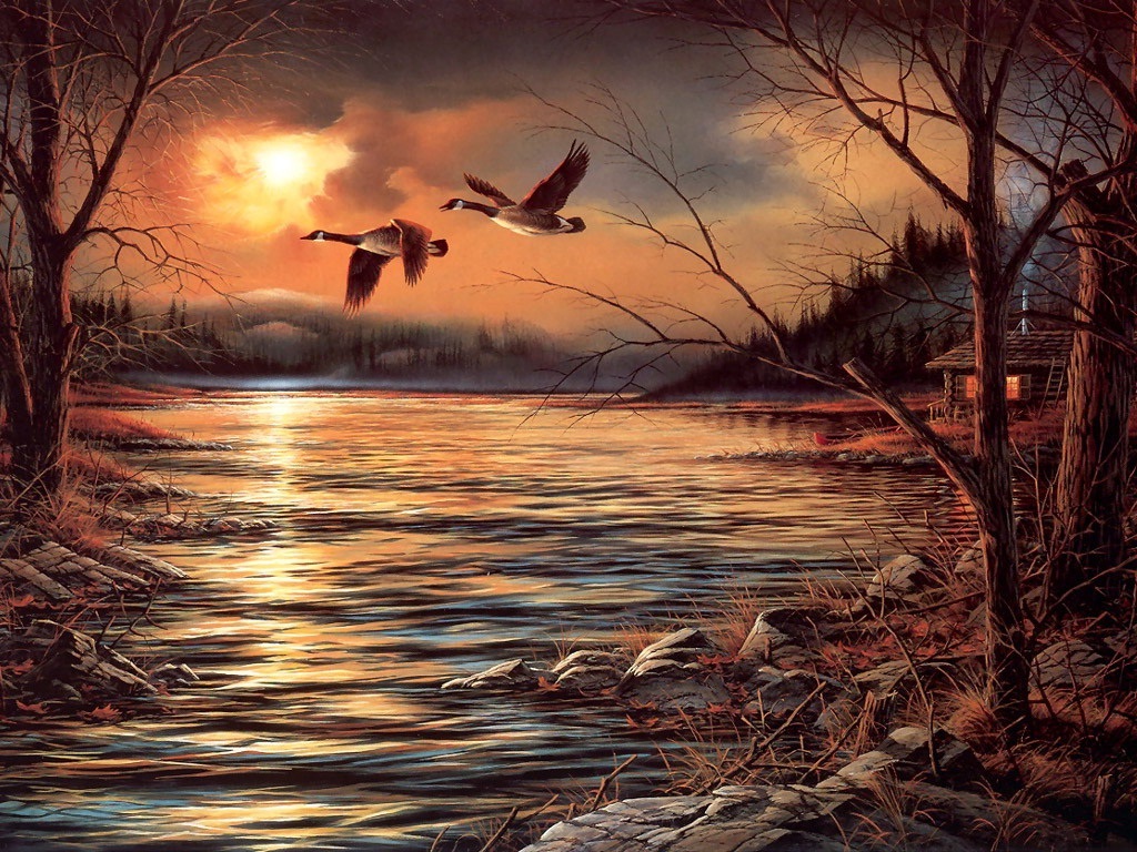 1024x768 Good Night Artwork Painting Poster Hd Wallpapers Rocks - Good Night Painting