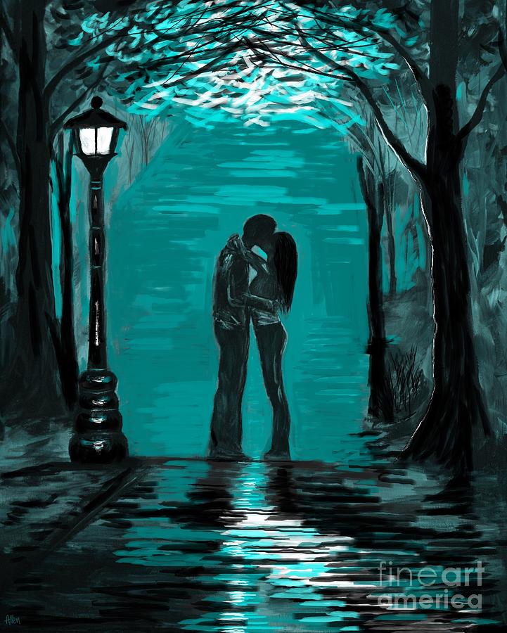 721x900 Kiss Goodnight Painting By Leslie Allen - Good Night Painting