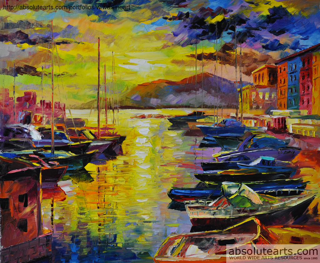 1024x843 Daniel Wall Artwork Good Morning Naples Original Painting Oil - Good Painting