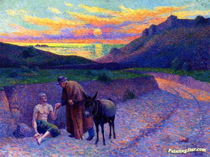 720x539 The Good Samaritan Artwork By Maximilien Luce Oil Painting Amp Art - Good Painting