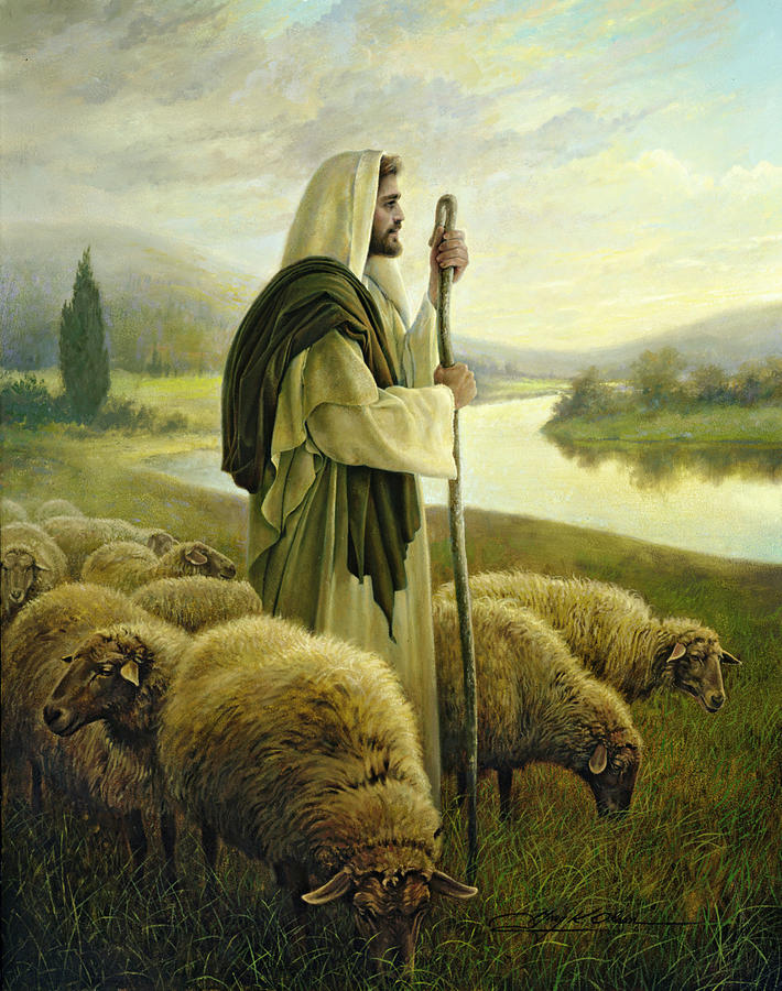 710x900 The Good Shepherd Painting By Greg Olsen - Good Painting