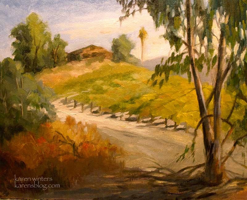 800x650 California Impressionist Plein Air Landscape Painting - Good Painting