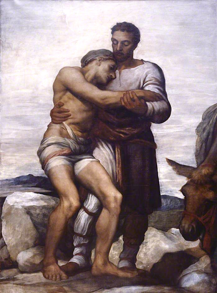 698x944 The Good Samaritan Painting George Frederic Watts Oil Paintings - Good Samaritan Painting