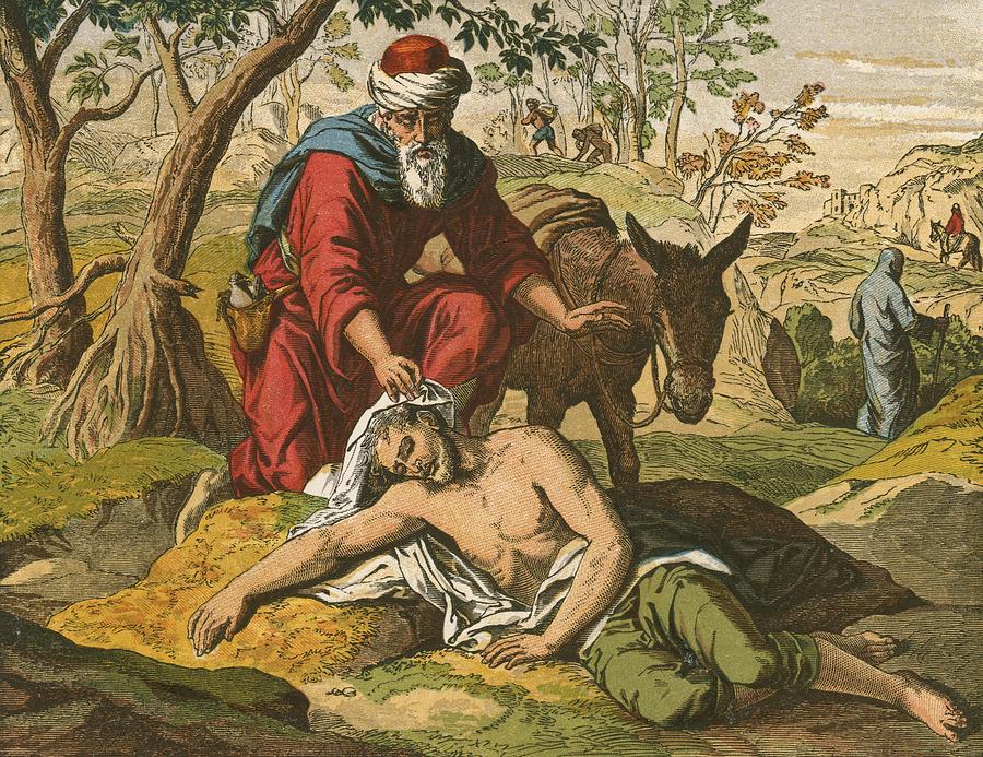 900x693 The Good Samaritan Painting By English School - Good Samaritan Painting