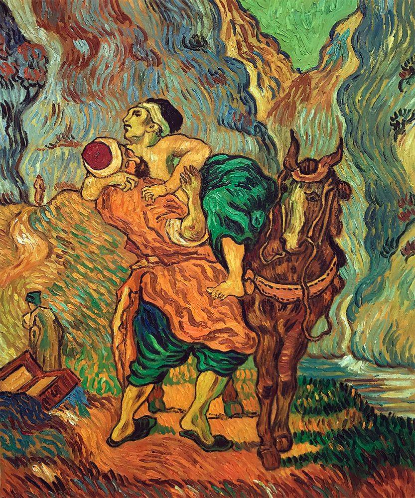 833x1000 Wall Art The Good Samaritan Van Gogh Oil Painting Reproduction - Good Samaritan Painting