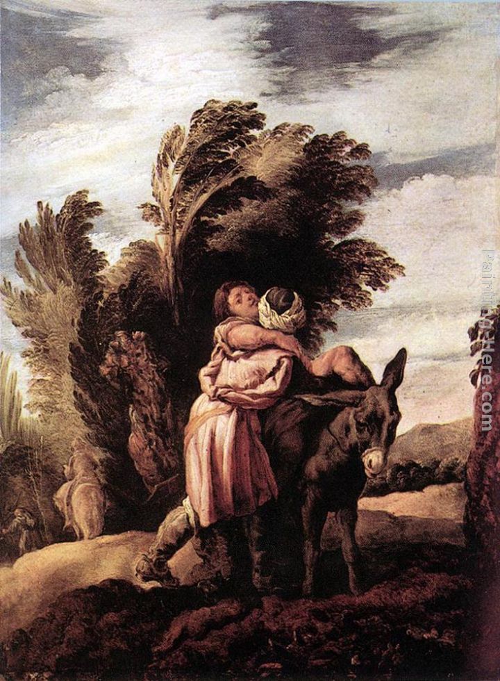 720x980 Domenico Feti Parable Of The Good Samaritan Painting Anysize 50 - Good Samaritan Painting
