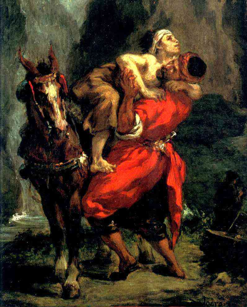 797x989 Delacroix The Good Samaritan (1849) - Good Samaritan Painting