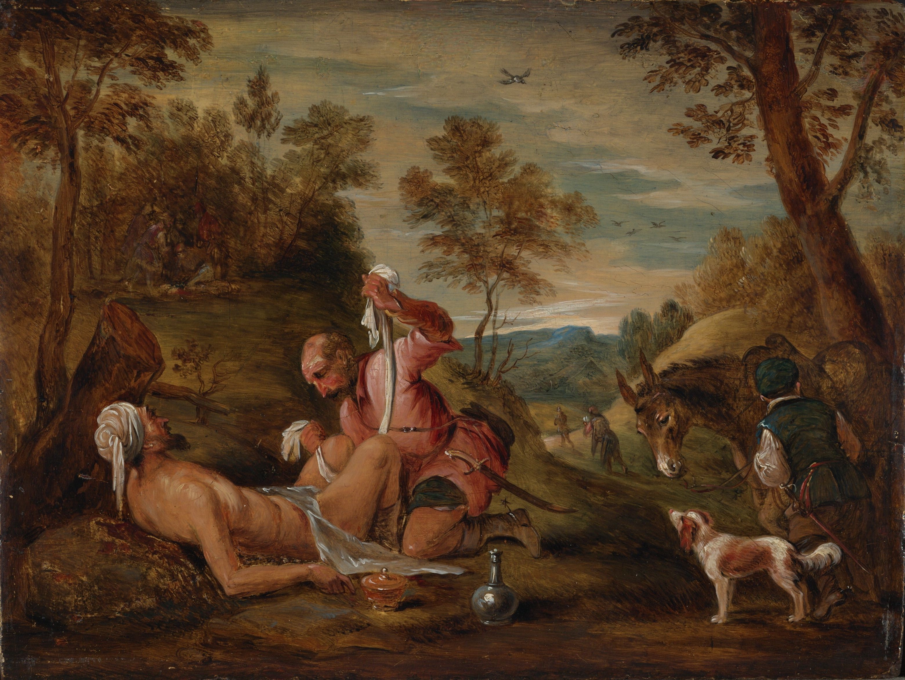 3120x2344 Filedavid Teniers The Younger, Studio Of (After Francesco Bassano - Good Samaritan Painting