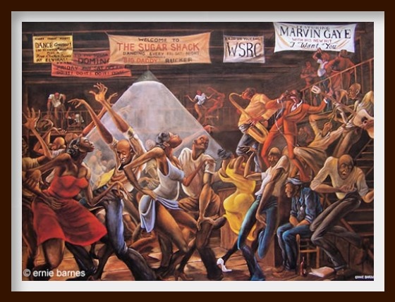 560x429 Sugar Shack Ernie Barnes Wall Hangings Posters Good - Good Times Painting