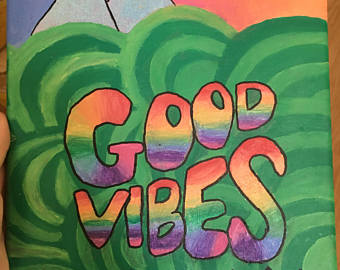 340x270 Good Vibes Painting Etsy - Good Vibes Painting