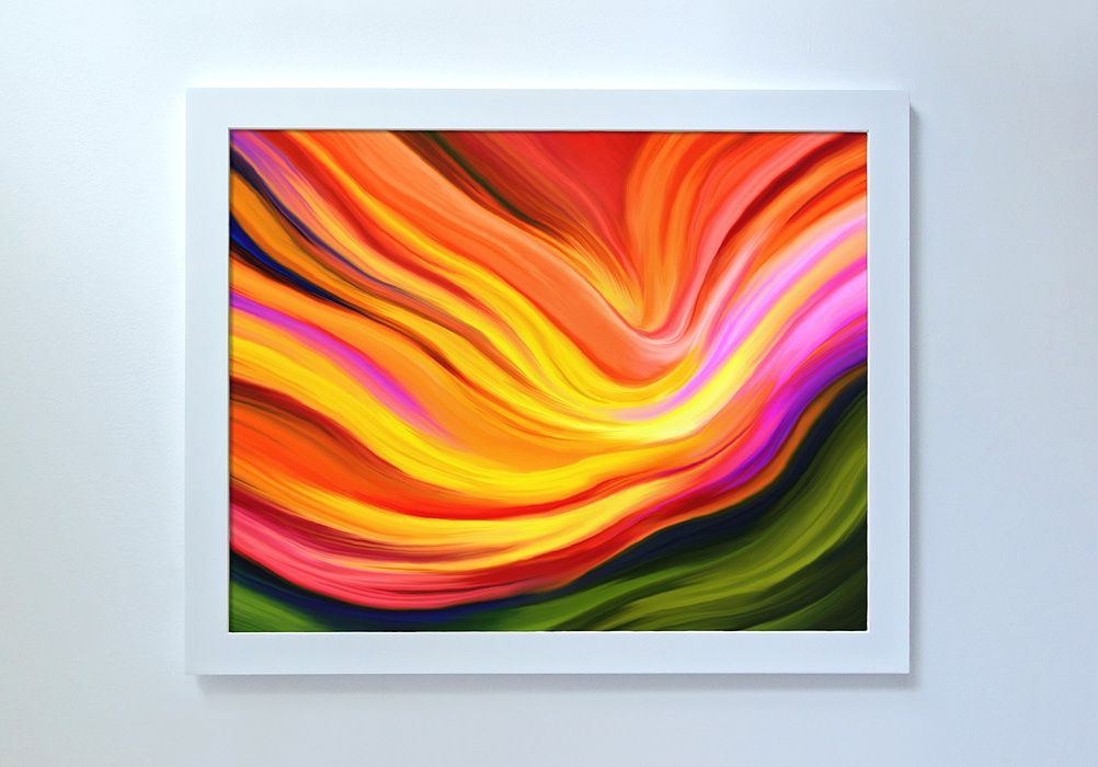 1002x700 Abstract Paintings Expressionism Fine Art Contemporary Painter Zen - Good Vibes Painting