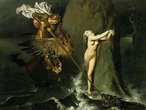 300x226 Good Vs Evil Art Fine Art America - Good Vs Evil Painting