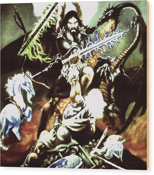 536x609 Good Vs Evil Painting By T Ezell - Good Vs Evil Painting