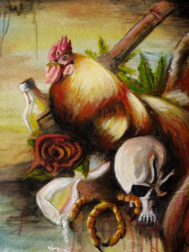 770x1027 Saatchi Art Good Vs. Evil Part.3 Triptych Right Piece Painting By - Good Vs Evil Painting