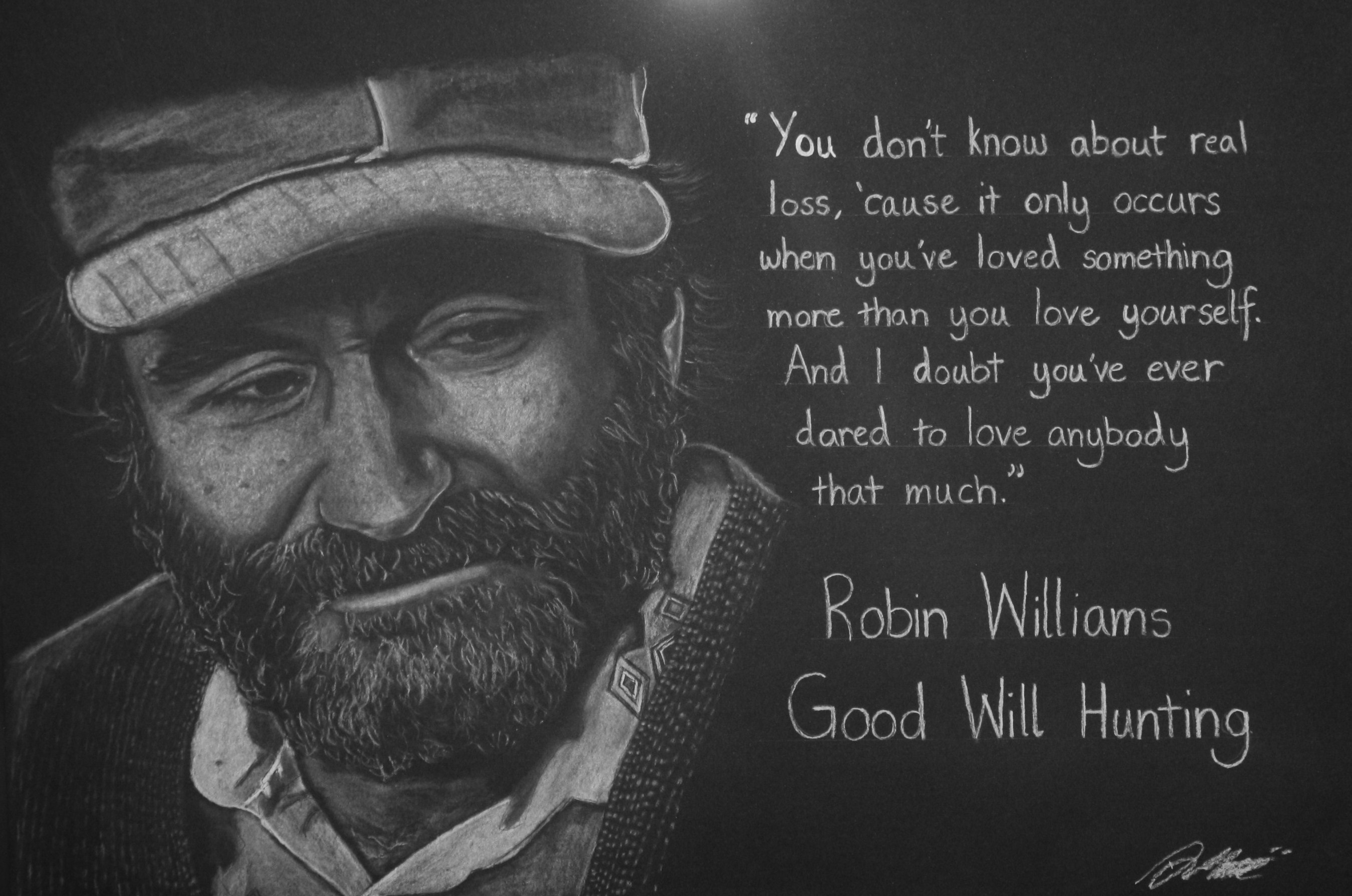 2701x1791 Robin Williams - Good Will Hunting Painting