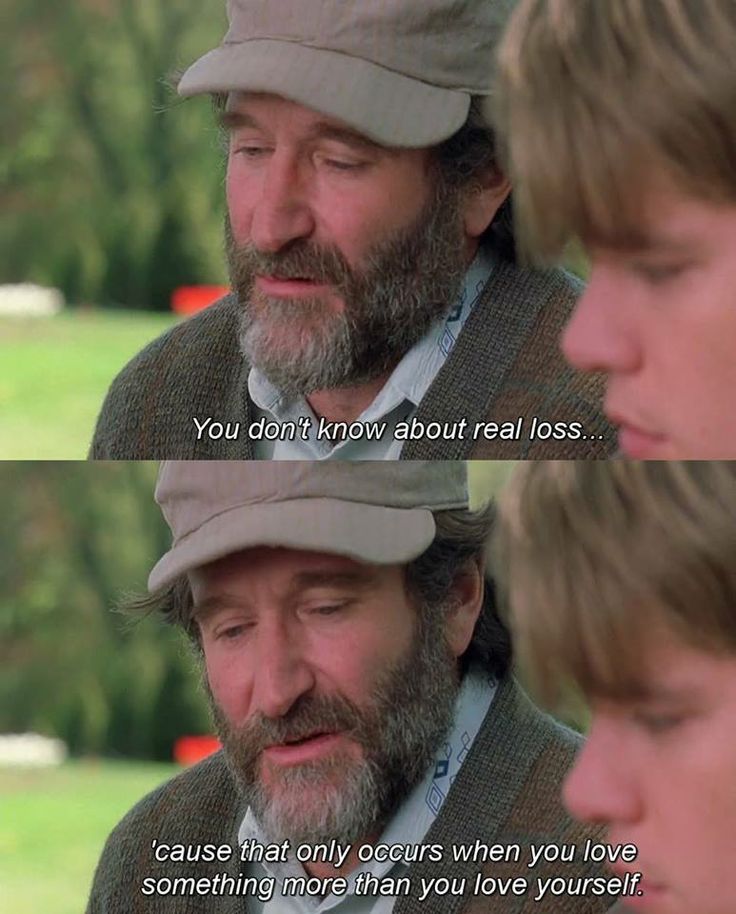 736x914 Robin Williams Teaches Matt Damon About Real Loss Amp True Love - Good Will Hunting Painting Quote