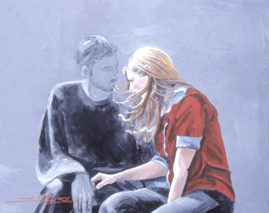 1061x840 Oil Painting En Plein Air Sharon Rusch Shaver - Goodbye Painting