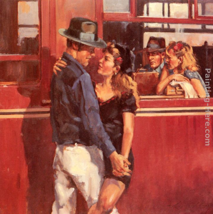 720x721 Raymond Leech How Many Times Can We Say Goodbye Painting Anysize - Goodbye Painting