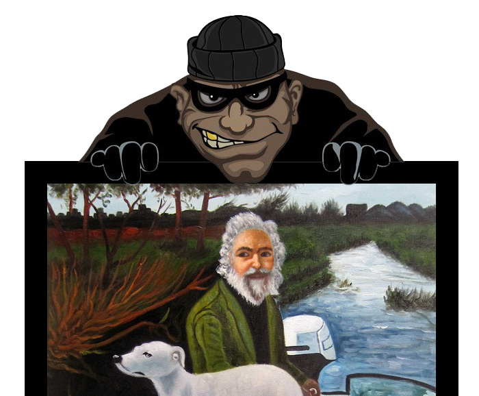 700x578 Goodfellas Painting Painting From The Movie Goodfellas - Goodfellas Dog Painting Quote