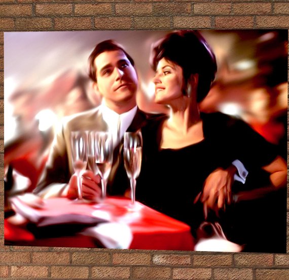 570x551 Goodfellas Painting Poster Print Goodfellas Illustration - Goodfellas Painting Poster