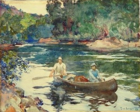 458x366 Frank Weston Benson Painting Found - Goodwill Painting